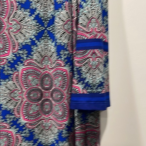 Wisp Blue and Pink Patterned Dress size 18W - Picture 4 of 7